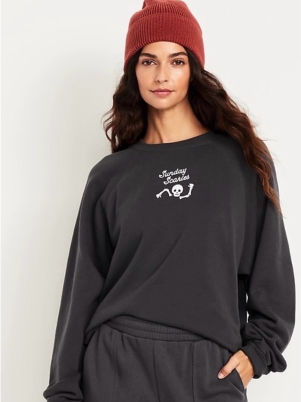 Old Navy SoComfy Oversized Raglan Crewneck Sweatshirt